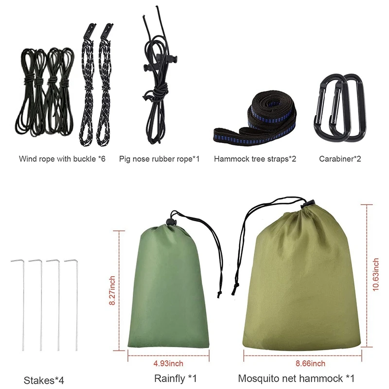 Camping Hammock With Rainfly Tarp 2