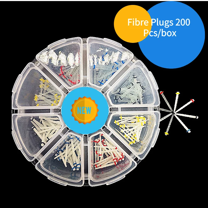 Flat Back Earring Posts 200-Piece Dental Quartz Fiber Post Set - Straight Screw Endodontic Posts For Tooth Restoration Dentaduras Postizas - Foto 12