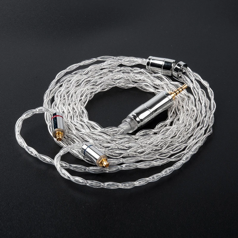 

KBEAR Limpid 4 Core 4N Pure Silver Earphone Cable 3.5/2.5/4.4mm MMCX/2PIN/QDC/TFZ Headphone Earbuds For KS1 KS2 KZ ZST ZS10 Pro