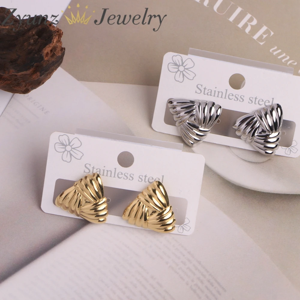 

5 пар, Женские Геометрические серьги-гвоздики из нержавеющей стали