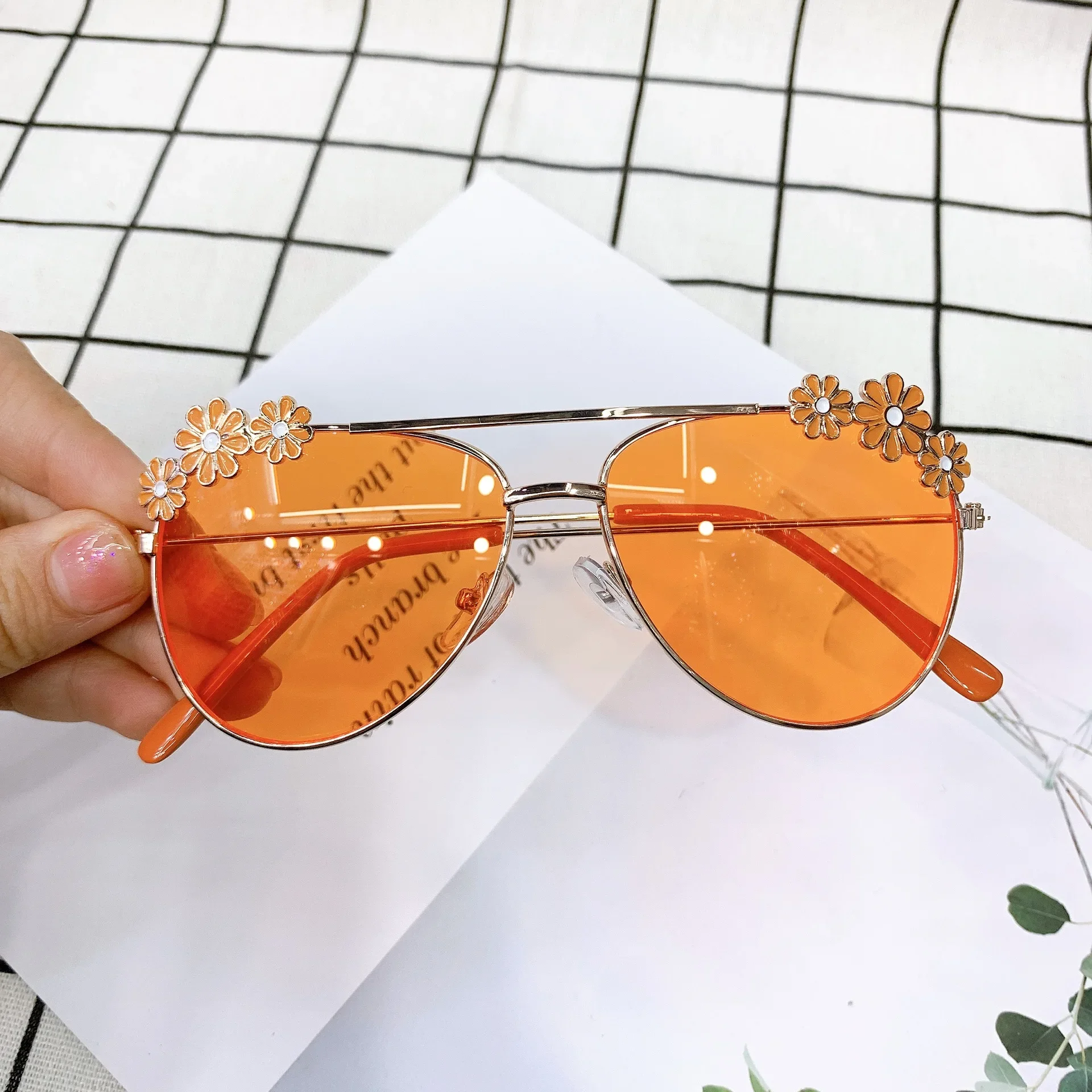 Kids Sunglasses Girls Boys Cute Flower Pilot Outdoor Sun Protection Children Lovely Eyewear Classic, kids sunglasses,children sunglasses