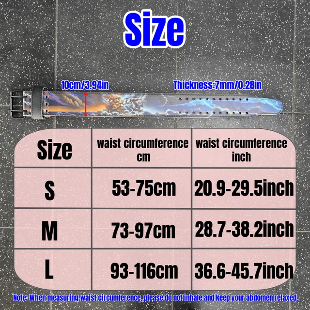 War of Gods Weightlifting Belt Gym Strength Training Belt, Professional Powerlifting Belt for Gym Fitness Workout Waist Support 2