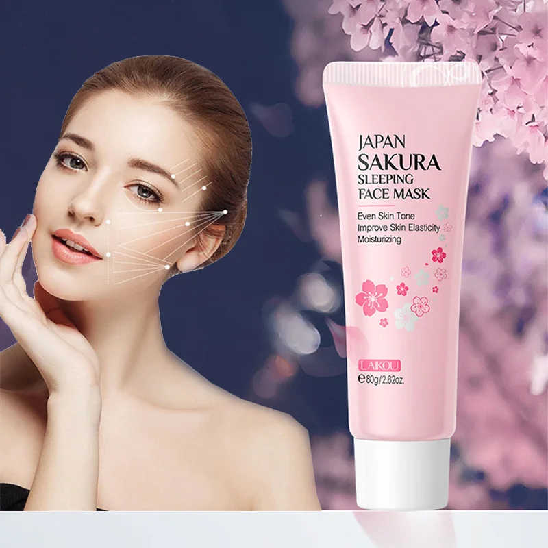 Japan Sakura Sleeping Face Mask Moisturizing & Repairing