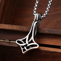 Small Size Vintage Viking Celtic Knot Necklace Stainless Steel Nordic Crow Pendant For Men Amulet Jewelry Gifts Dropshipping 1