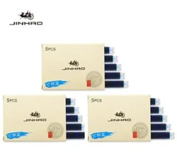 Vibrant Ink Cartridge Refill Pack for Fountain Pens - Office and School Stationery Essentials (15 PCS Erasable Blue)