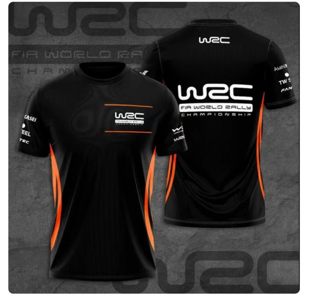 Chemise de rallye à col rond pour homme, WRC imbibé, chaud, sang, sportif, confortable, respirant, séchage rapide, voiture imbib