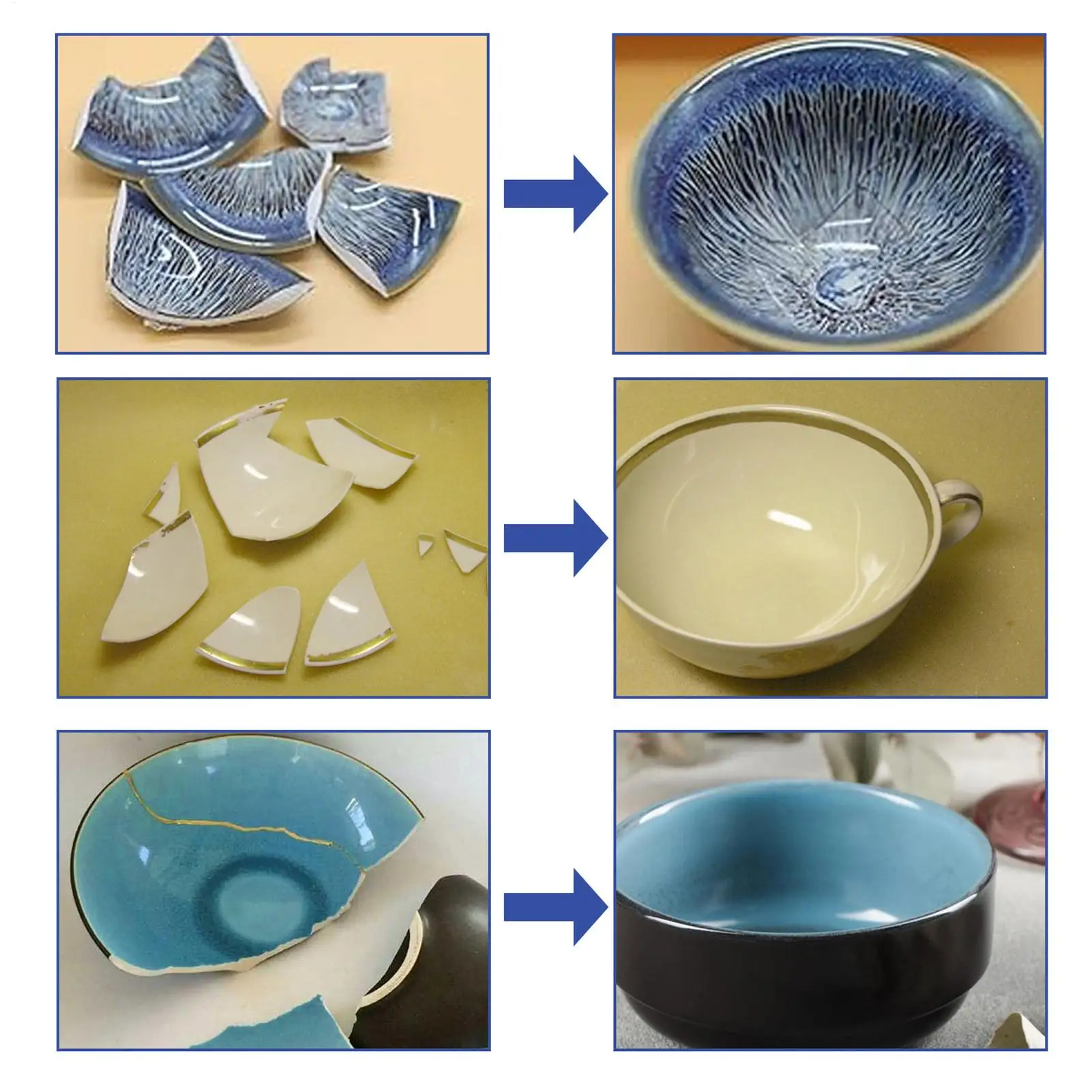 30ml Ceramic Repair Glue Ceramic Cracks Sealant Strong Glue Strong Adhesive Clear Glue For Porcelain Glass Pottery Wood Repair