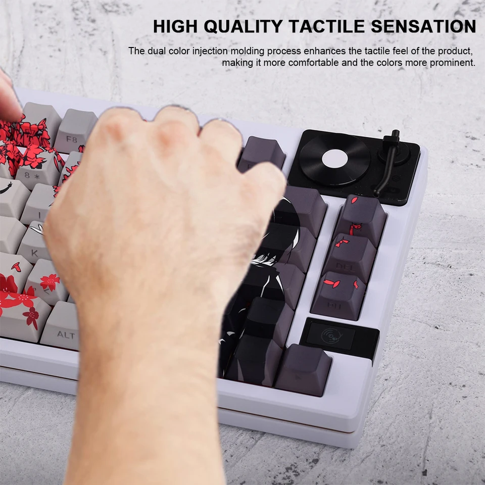 Raven Sakura PBT Keycap Set for Mechanical Keyboards