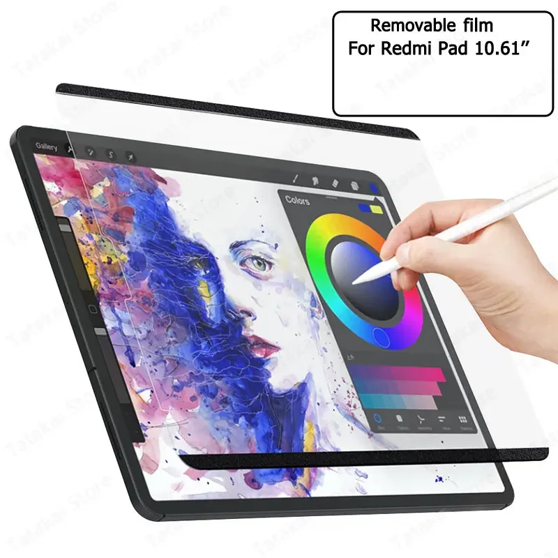 

Съемная пленка для Xiaomi Redmi Pad, защита экрана, съемная разделенная пленка для Redmi Pad 10,61 дюйма, 2022 съемная пленка