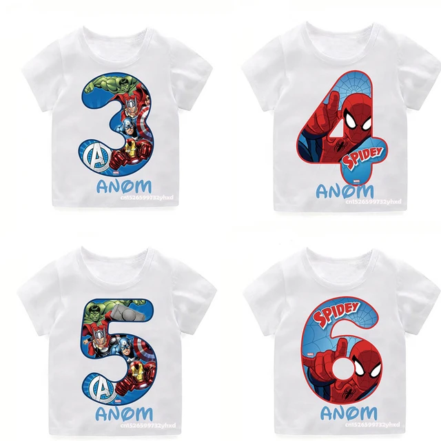 Customized & Personalized Spiderman T-Shirts for Men