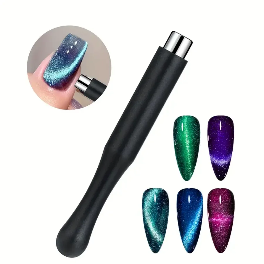 Cat Eye Magnet For Nails 8pcs Double-Head Nail Magnet Design Tool Gel Nail Polish Pen Art Stick magnetic nail art tools cat eye nail tool magnetic nail tools magnetic nail pen