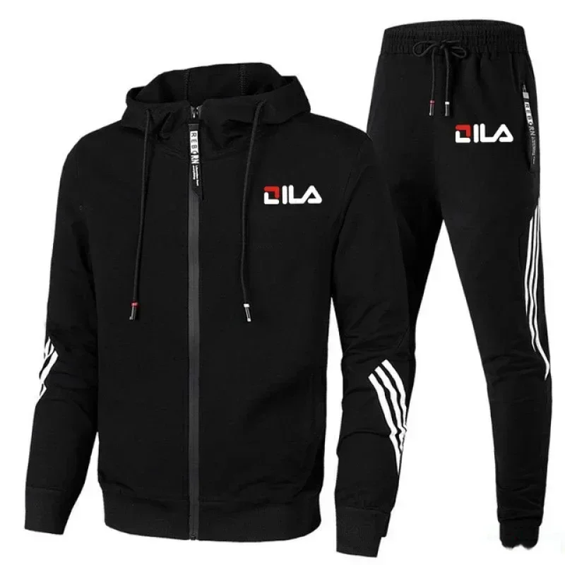 Spring And Autumn New Men's Sportswear 2-piece Set Zipper Jacket Casual Sports Pants Brand Clothing Men Jogging Sportswear Set 2