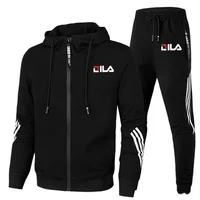 Spring And Autumn New Men's Sportswear 2-piece Set Zipper Jacket Casual Sports Pants Brand Clothing Men Jogging Sportswear Set 2