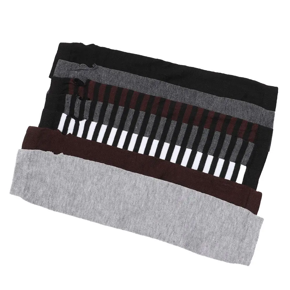 Frauen Mädchen Baumwolle klassische finger lose lange Handschuhe Armband Arm wärmer Langarm gestreiften Ellbogen Fäustling gestrickt hands choenen – Detail 14