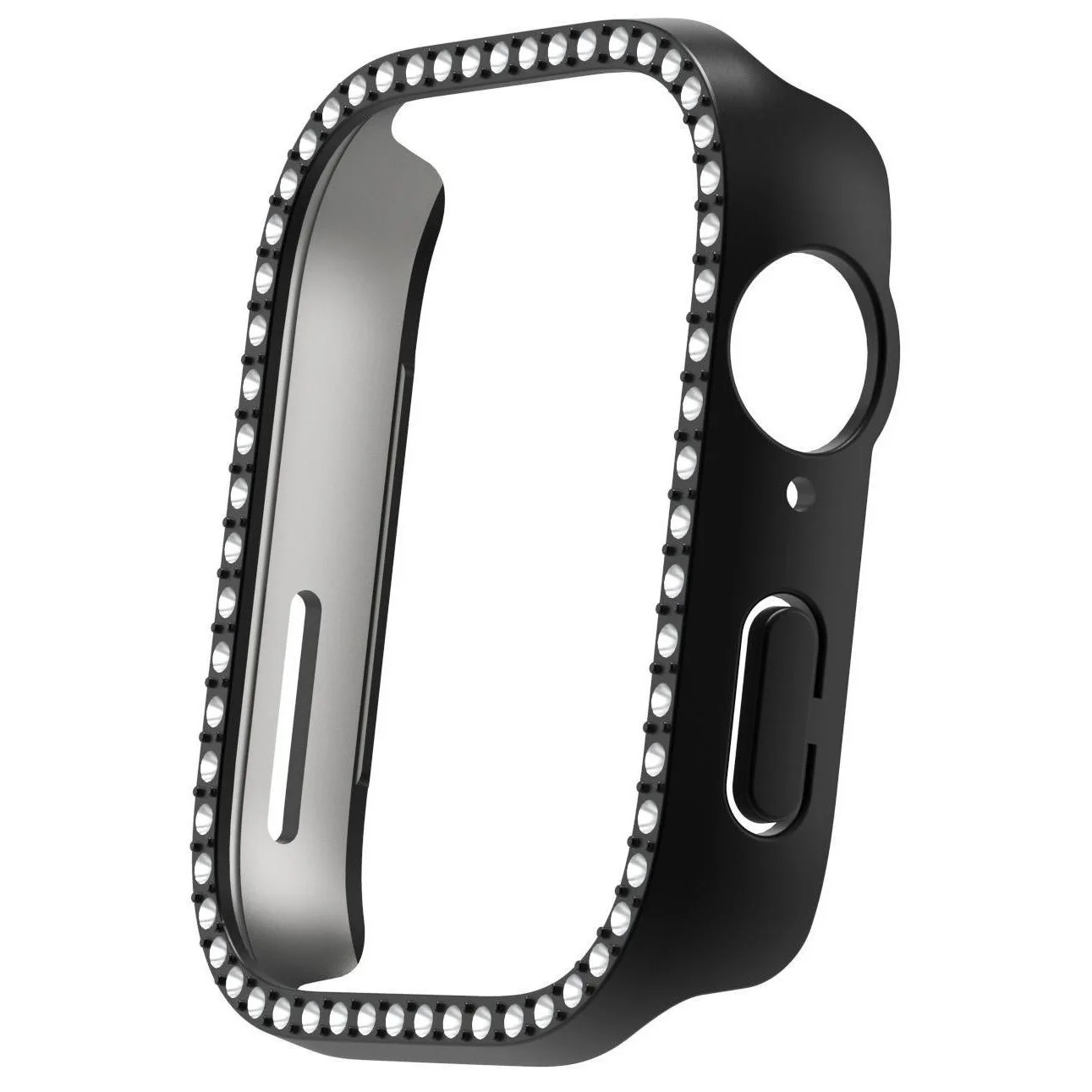 Diamond-Embellished All-Around Protective Watch Bumper Cover