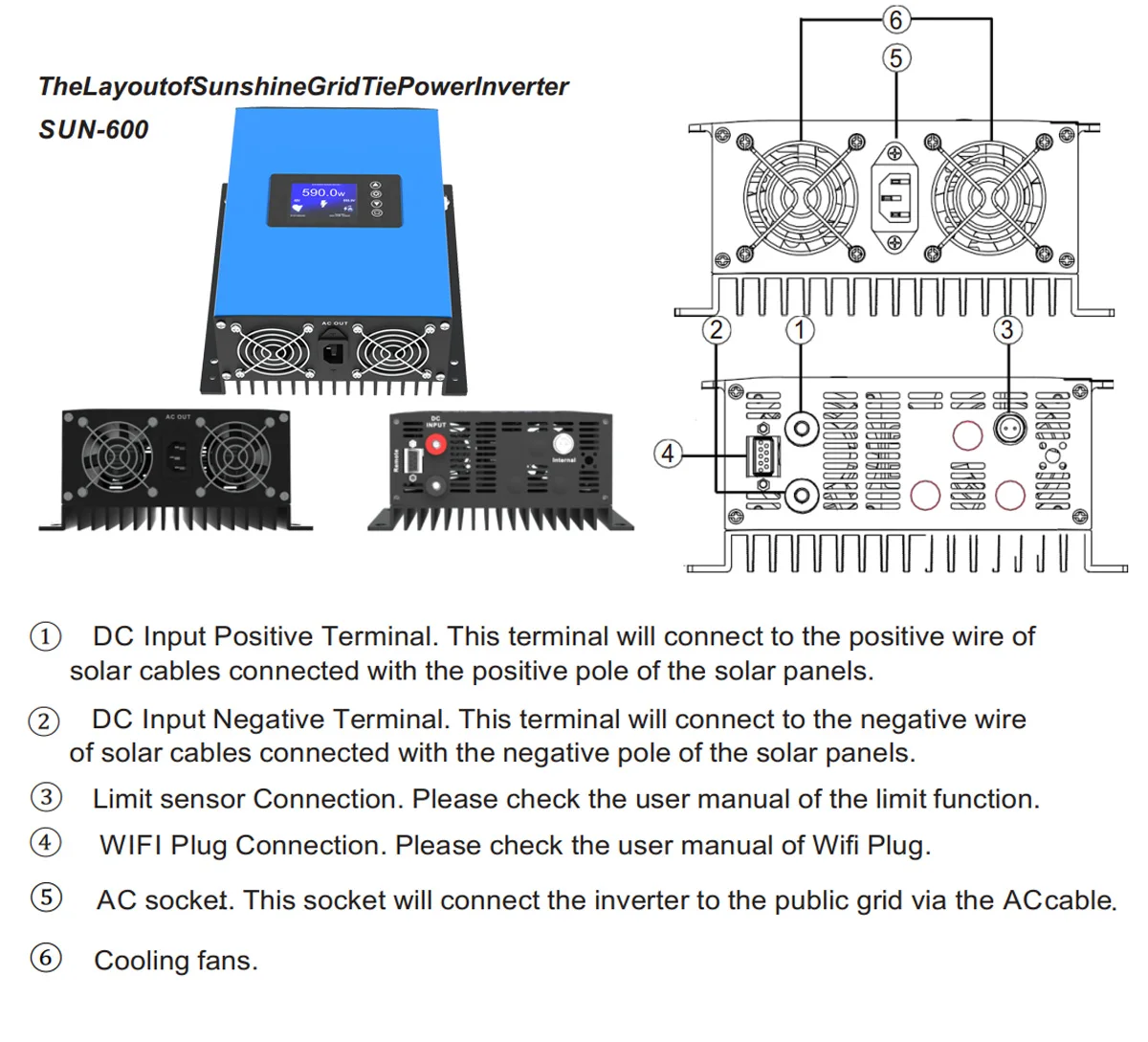 WVC-300W (Life) Wechselrichter Solar Micro Inverter WiFi - VDE-AR-N 4105