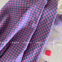 140x50cm INS Style 0.6CM Checkered Fabric for DIY Handmade Bags Hair Ties Pet Clothing Kids Pajamas Sewing Cloth 2