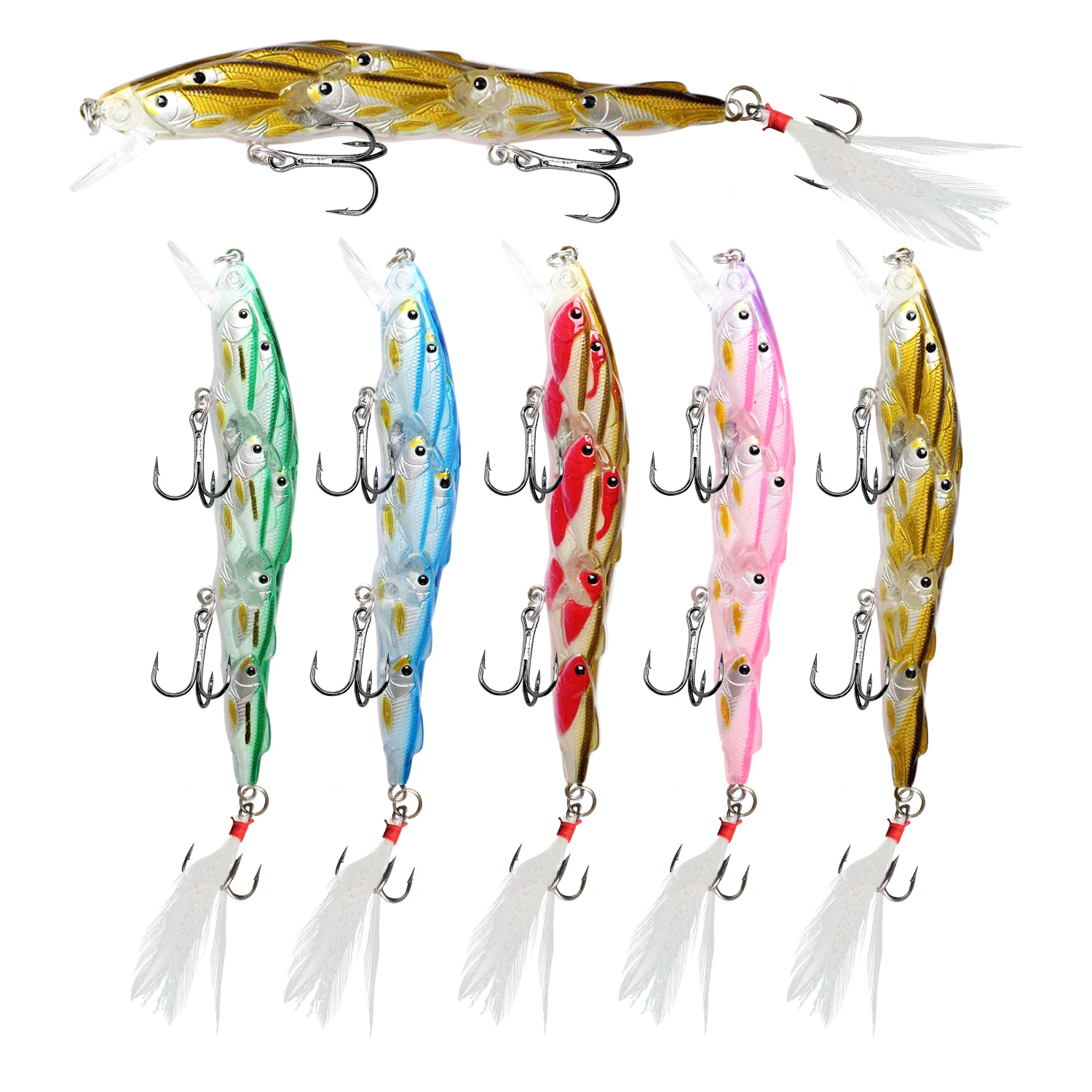 Lot leurres de pêche Finlande original Rapala compte à rebours flottant