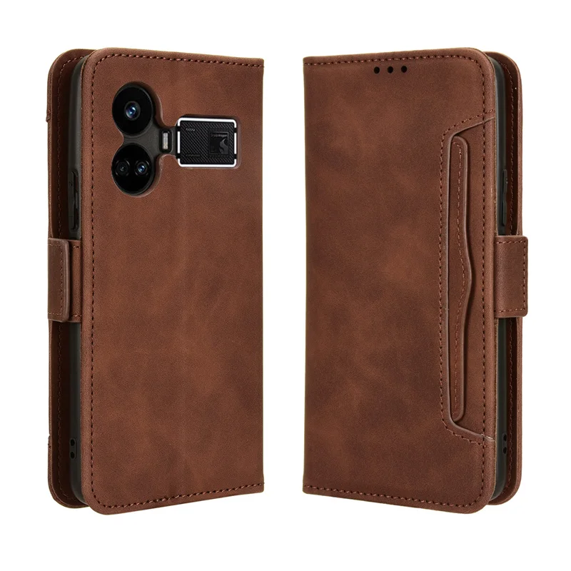 Per Realme Gt5 Multi-Card Slot Cover Custodia In Pelle Protect Cover Per Realme Gt5 Realmegt5 Stand Flip Wallet Case 6.74"