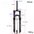 bolany Mountain Bike Fork 29 inch bike suspension MTB Air Suspension fork shock absorbing fork MTB fork Downhill suspension fork 12
