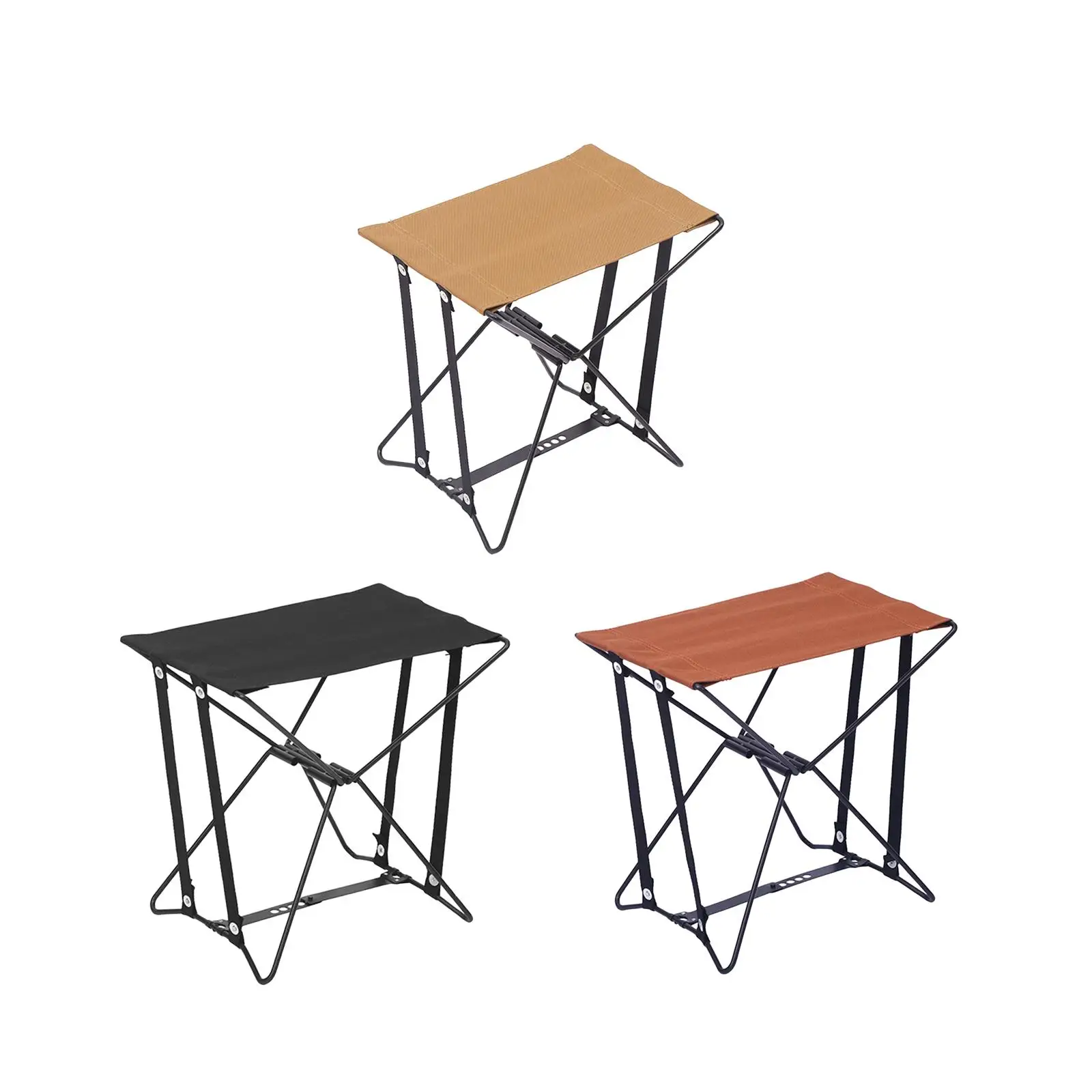 Portable Folding Stool with Carry Bag Camping Stool for Garden Travel Patio
