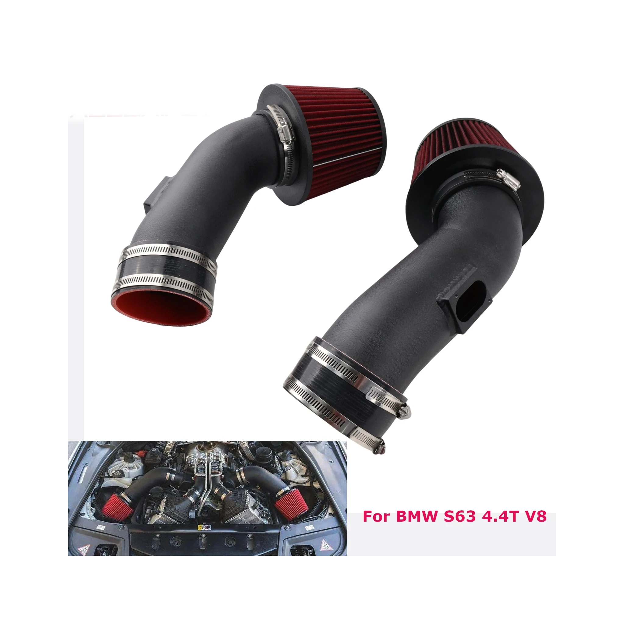 BMW S63 4.4L 트윈 터보 엔진 F10/F12/F13 M5/M6용 고성능 냉각 공기 흡입 키트 CTS-IT-821