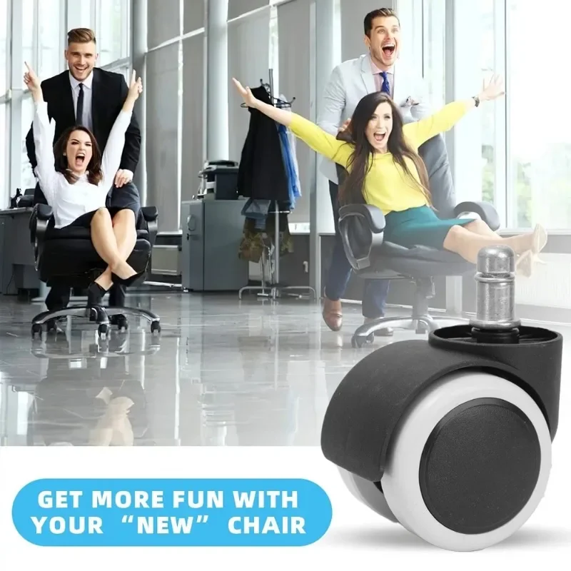 Office Chair Wheels 5/1PCS Soft Mute For Work Chair