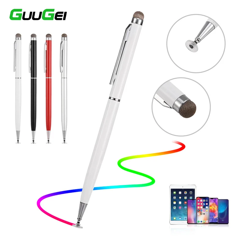 Универсальный стилус GUUGEI 2 в 1 для смартфона планшета толстый тонкий емкостный