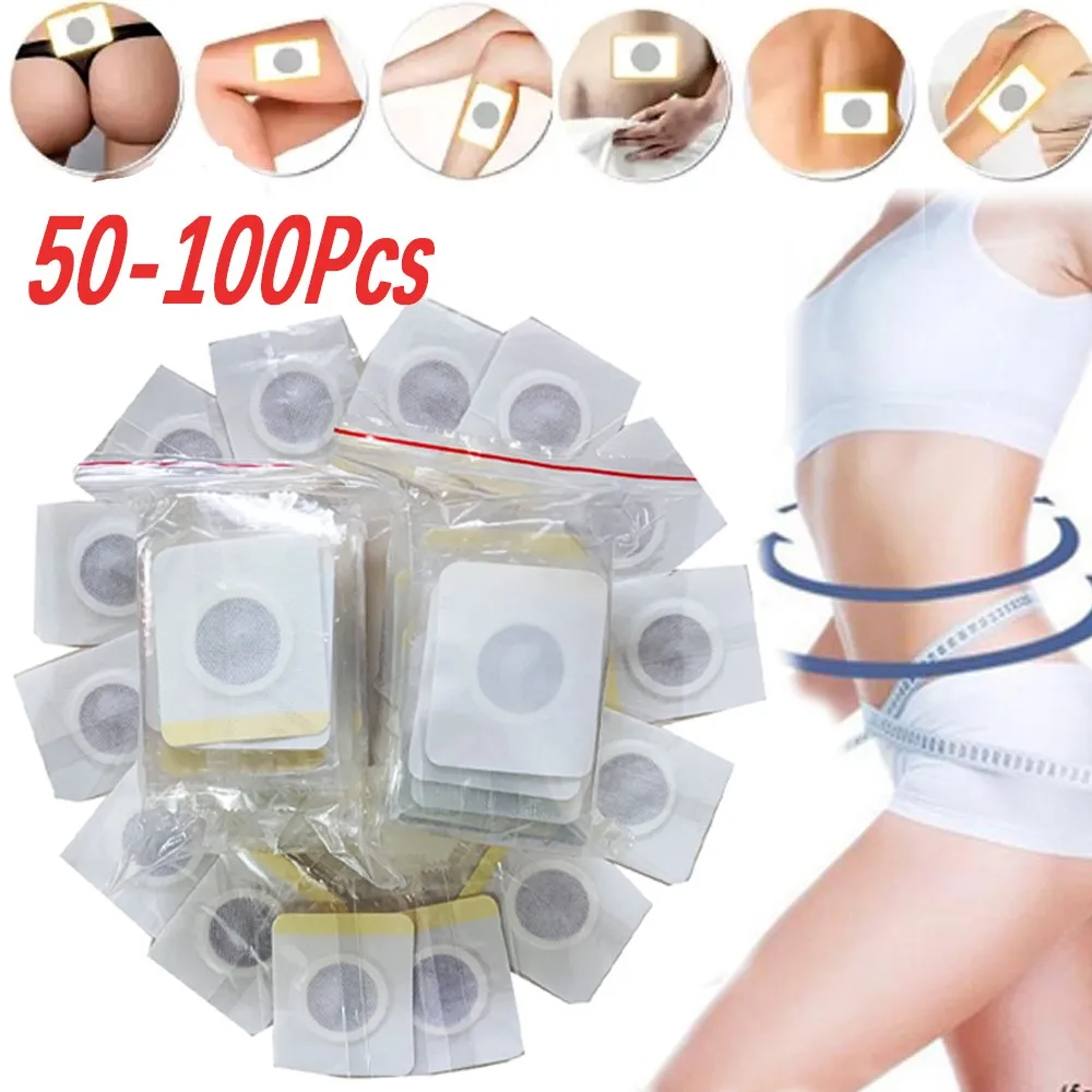 

50-100PCS Selling W-eight Loss S-lim P-atch Navel S-ticker S-limming Product F-at Burning W-eight Lose Belly Waist P-laster