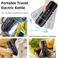 Tasse chauffante pour voiture 12V/24V, tasse de camion de thé à café réglable à température de 500ml avec Protection contre les brûlures sèches en acier inoxydable 304 et sac de tasse 6