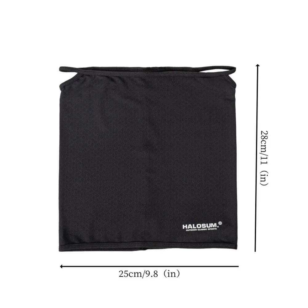 Summer Mask Ice Silk Breathable Full Face Cover Anti-UV Cycling Mask Hang-Ear Bandana Neck Gaiter Dustproof Hiking Fishing Mask