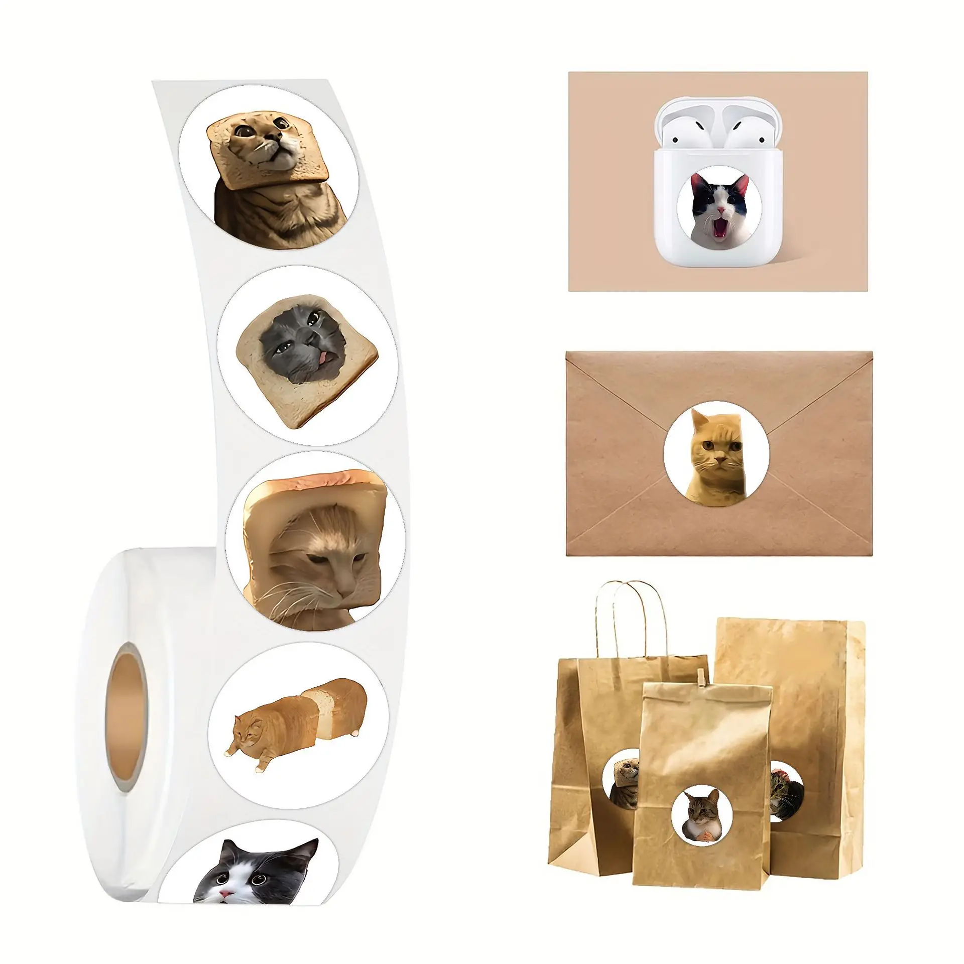 500 Pcs/roll Cat Dog Teacher Reward Sticker Fun MotivationSticker for School Teacher Student Stationery Stickers Kids