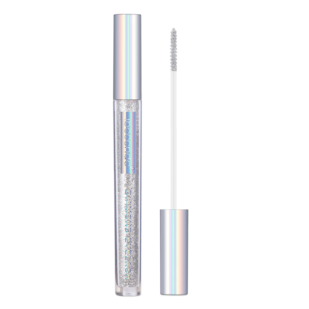 

Pearl White Sequin Glitter Snowflake Mascara No Blooming Eyelash Makeup Tool Shiny Mascara Eye Cosmetics TSLM1