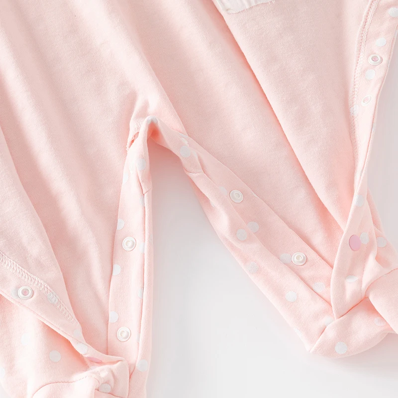Baby Clothes Baby Long-Sleeved Jumpsuit Pure Cotton Newborn Pajamas Baby Girl Spring and Summer