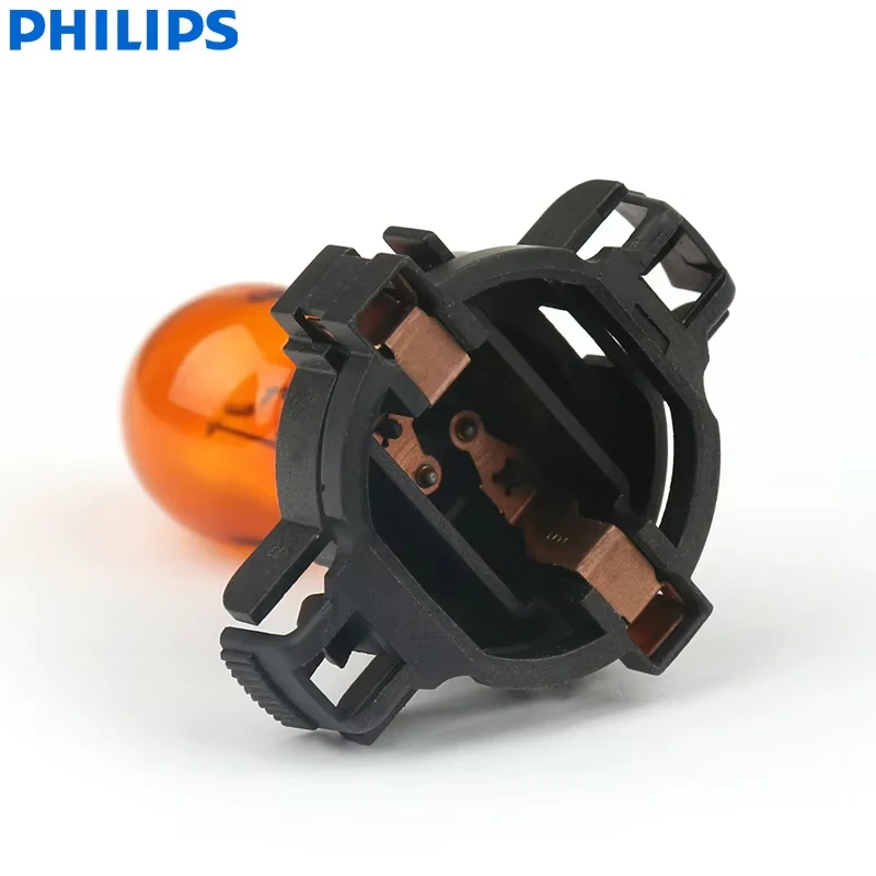 필립스 자동차 할로겐 PY24W 12190NA 표시등 전구  12V 24W PG20/4 HiPerVision 2200K 오렌지 신호등 ECE 12190NAC1,1X