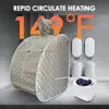 Foldable Lightweight Personal Portable Spa Saunas, 2L&1000W Steam Generator with Protection & Remote Control 2