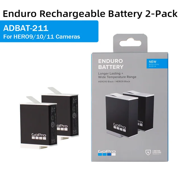 ★GoPro Accessory Black Dual Battery Charger Enduro battery for HERO11 10 9  Black Go Pro Battery Charger Original NewAccessory