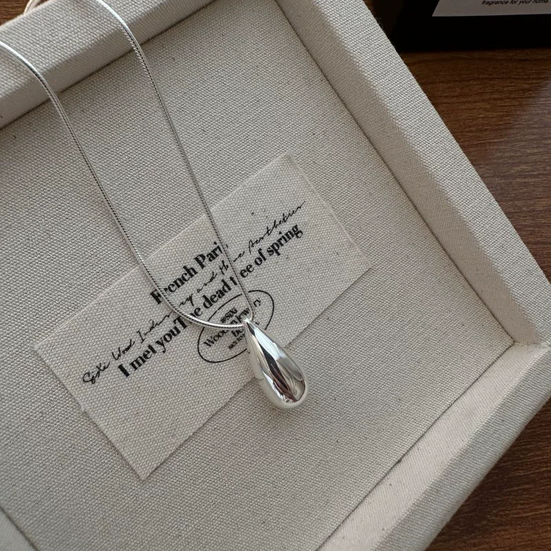 925 Sterling Silver Drop Necklace for...