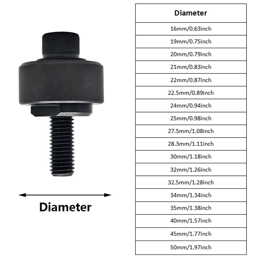 Abridor antiderrapante do furo para ferramentas do Woodworking, da perfuração e do corte, chapa de aço, perfurador do rolamento, 16mm-50mm, tamanhos múltiplos