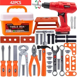 Deluxe Pretend Play Tool Set for Kids - 38/41 Piece Construction Toy Kit with Screwdrivers (42PCS)
