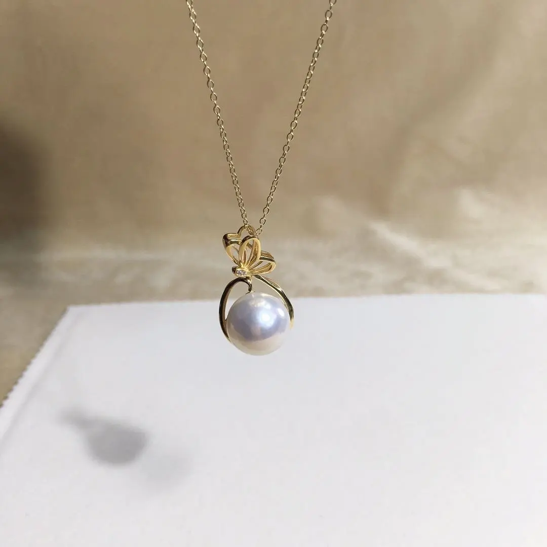 Elegant 13-14mm Big White True Pearl Bead Chain Necklace For Women Wedding Jewelry Hot Sale for Wholesale from China