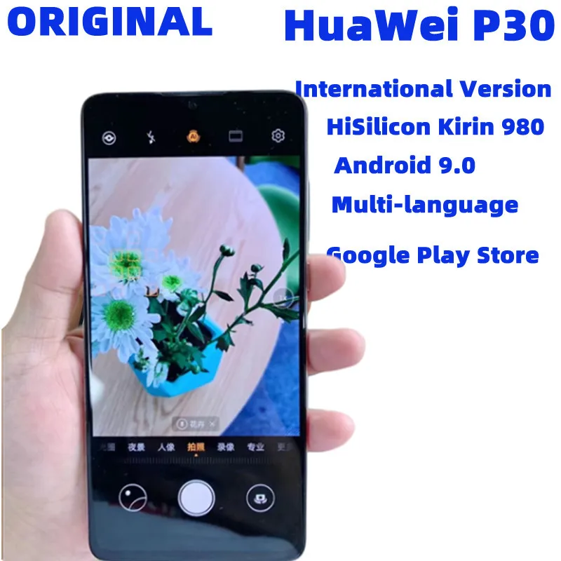Global Version HuaWei P30 ELE-L29 Cell Phone 6.1 2310X1080 6GB RAM 128GB  ROM 40.0MP