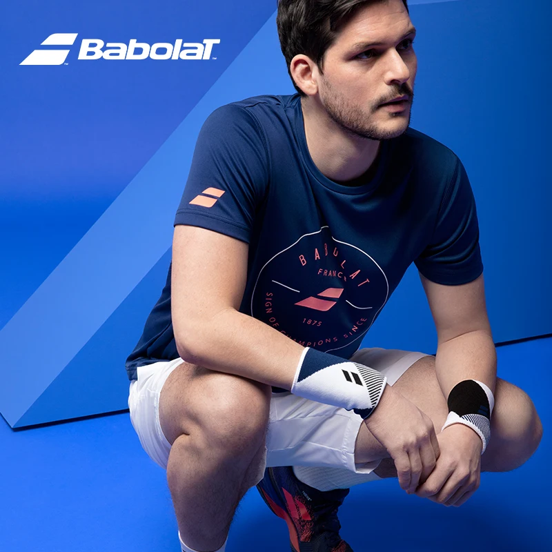 Babolat 스포츠 정통 농구 배드민턴 테니스 보호대, 땀 흡수 코튼 타올, 테니스 손목 가드, 2023 
