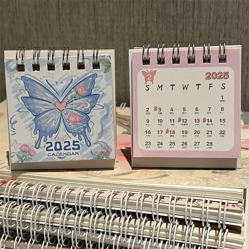 Desk Calendar 2025 Yearly Monthly Daily Planner Cute Coil Calendar Yearly Schedule Organizer To Do List Home Office Supplies desk calendar