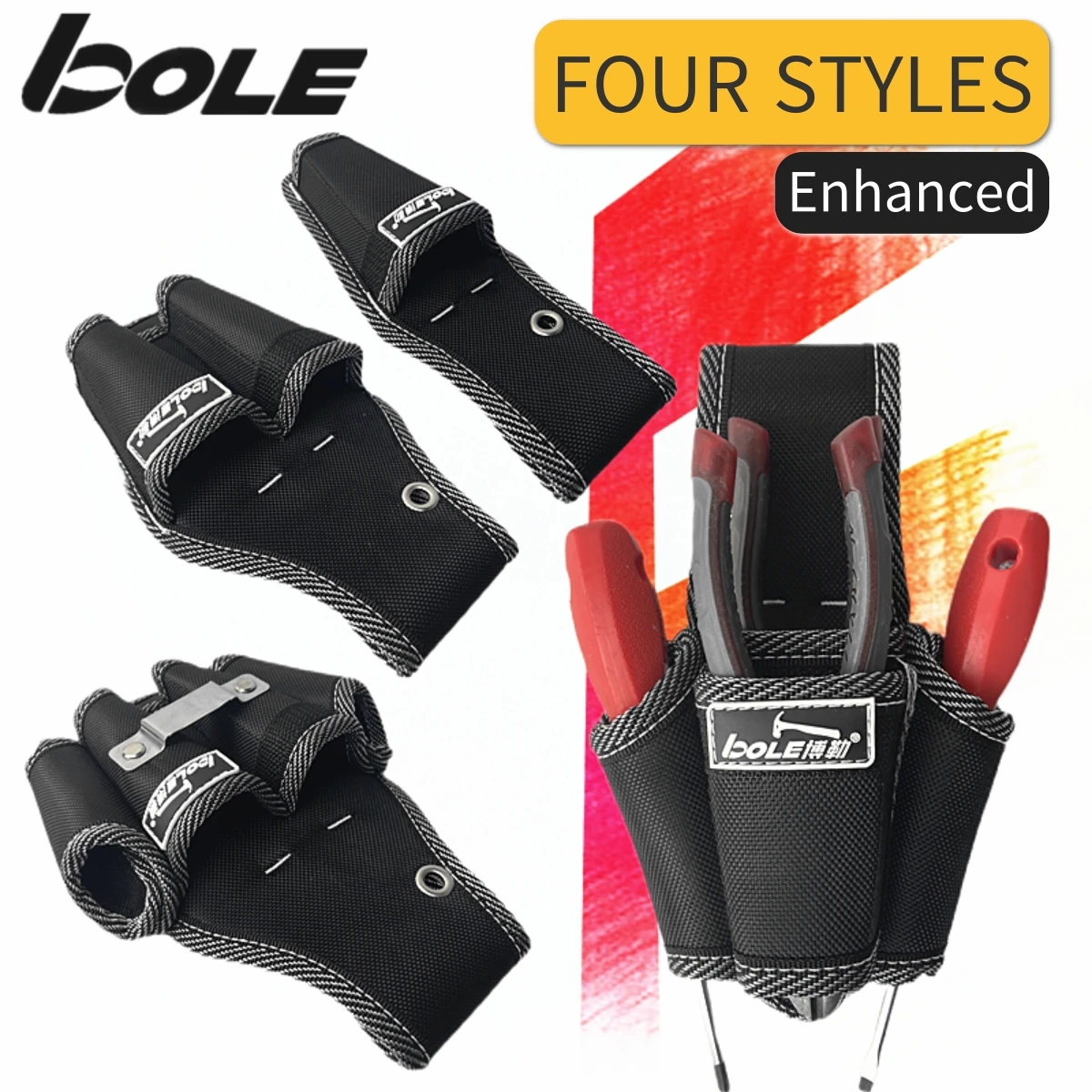 BOLE Small And Convenient Tool Waist Four Styles Can Choose Thick Three-Dimensional Durable Tool Bag tool bags for sale