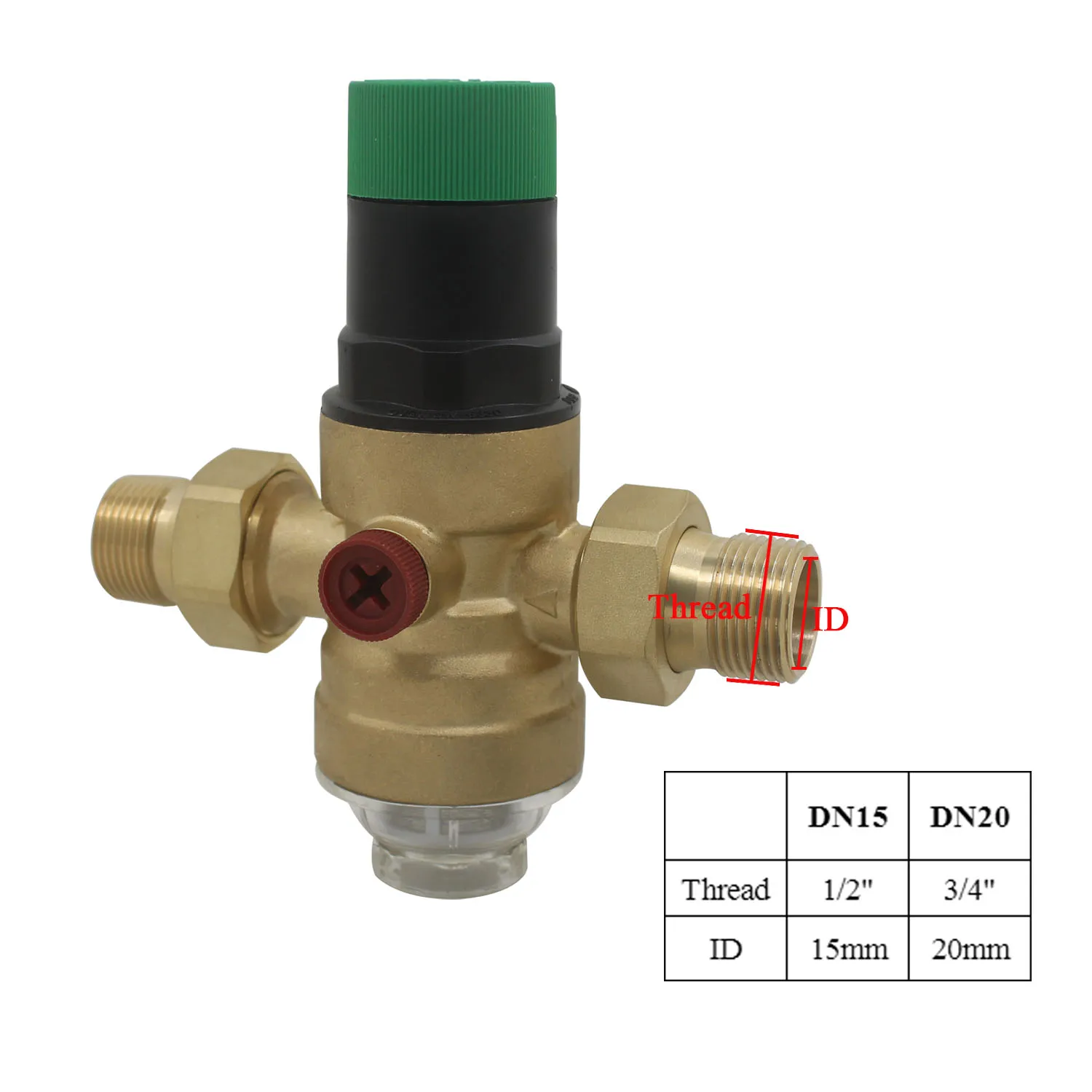 DN15 DN20 DN25 brass Pressure reducing valve Regulator valve Filter valve Water purification valve
