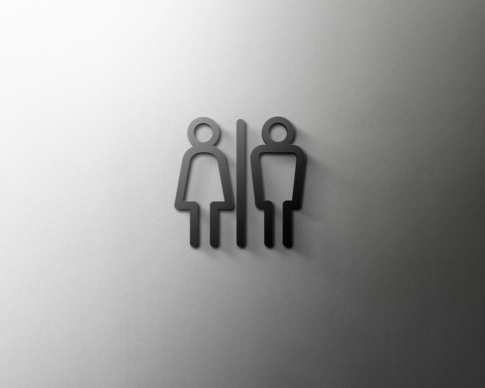 Description Picture 5 of itemShopping mall supermarket residential modern home art decoration sign bathroom Acrylic toilet door number wall sticker