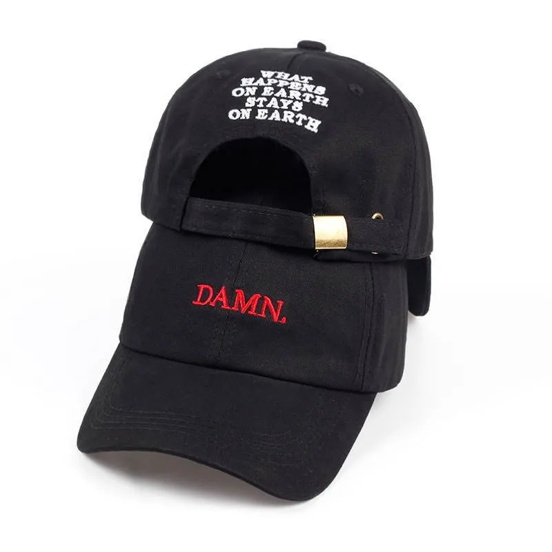 Luxury New Unisex DAMN Embroidery Baseball Designer Caps Man Woman Hiphop Snapback Hat Outdoor Casual SunscreenHat Gorras Hombre 6