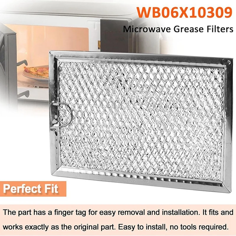 2-Pack GE Microwave Grease Filter Replacement – Fits WB06X10359, WB06X10309 Models – NEW 5 thumbnail image