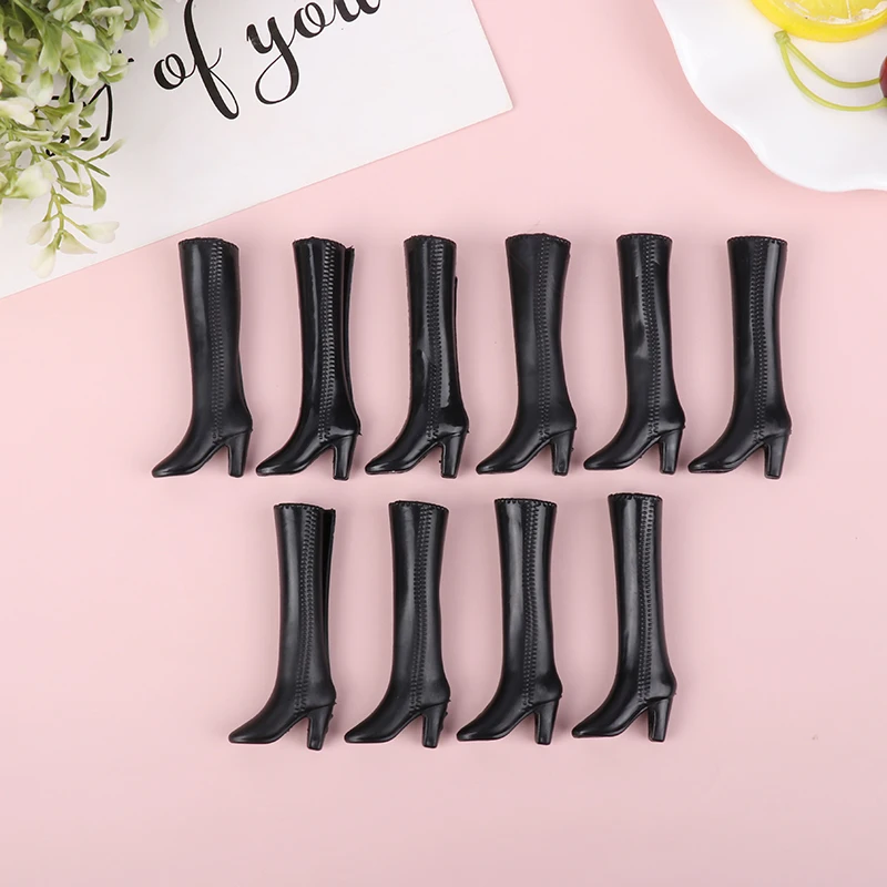 בובת נעלי מגפי ילדים DIY משחק בובת אביזרי נעלי לבן שחור בובת Decors ילדה אוסף צעצועי 30cm בובות 1/6 בובות